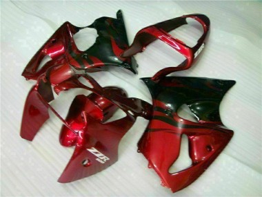 Red Black 2000-2002 ZX6R Motorcycle Fairings