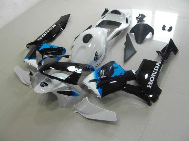 White Black Blue 2003-2004 CBR600RR Motorcycle Fairing