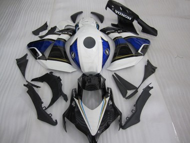 White Black Blue 2008-2011 CBR1000RR Motorcycle Fairings