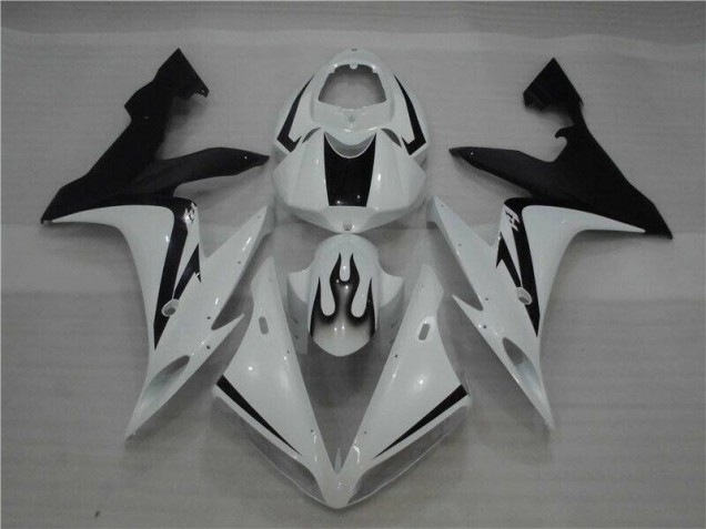 White Black Flame 2004-2006 YZF R1 Motorcycle Fairings