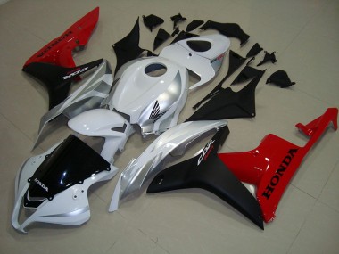 White Black Red 2007-2008 CBR600RR Motorcycle Fairings