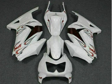 White Red 2008-2012 EX250 Motorcycle Fairings