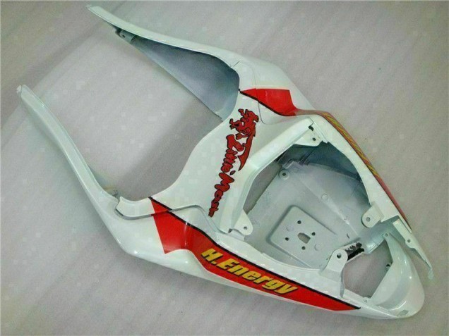 White Red H. Energy 2009-2012 ZX6R Motorcycle Fairings
