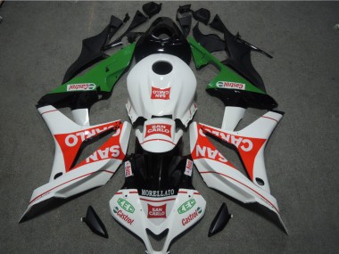 White Red MORELLATO San Carlo 2007-2008 CBR600RR Motorcycle Fairings