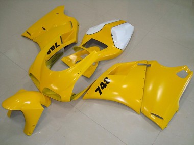 Yellow 1993-2005 Ducati 748 916 996 996S Full Motorcycle Fairing Kits