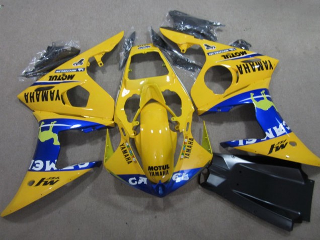 Yellow Motul 2003-2005 YZF R6 Motorcycle Fairings Yellow Motul 2003-2005 YZF R6 Motorcycle Fairings