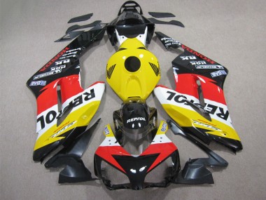 Yellow Red Repsol 2004-2005 CBR1000RR Motorcycle Fairings
